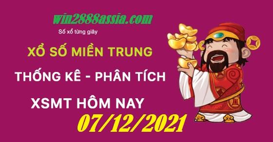 Soi cầu XSMT 7-12-2021 Win2888 Dự đoán Dàn Đề Miền Trung thứ 3