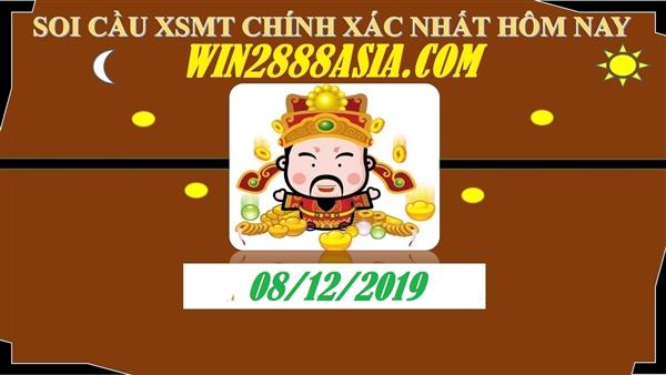 Soi cầu XSMT 8-12-2019 Win2888 Dự đoán Lô đề Miền Trung chủ nhật