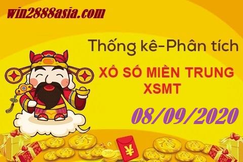 Soi cầu XSMT 8-9-2020 Win2888 Chốt số Cầu Lô Miền Trung thứ 3