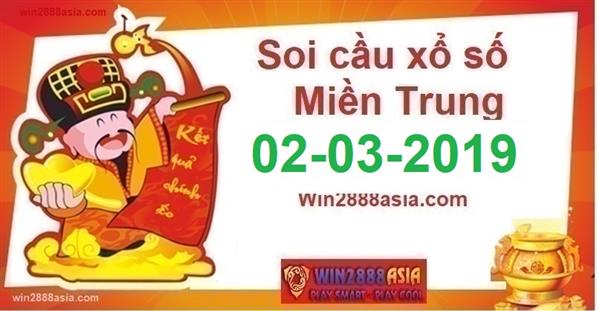 Soi cầu XSMT Win2888 02-03-2019 Dự đoán kqxsmt thứ 7
