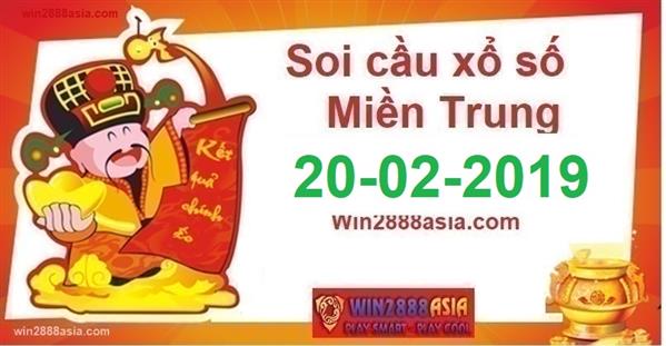 Soi cầu XSMT Win2888 20-2-2019 Dự đoán mt hôm nay vip nhất