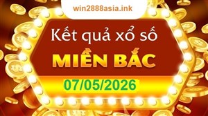 Soi cầu XSMB 07-05-2026 Win2888 Dự đoán Song Thủ VIP Miền Bắc thứ 5