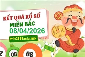 Soi cầu XSMB 08-04-2026 Win2888 Dự đoán Xổ Số Miền Bắc thứ 4