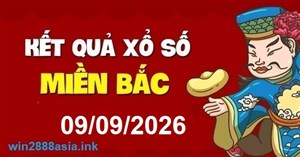 Soi cầu XSMB Win2888 09-09-2026 Dự đoán cầu lô miền bắc thứ 4