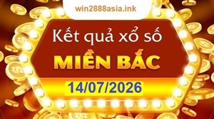 Soi cầu XSMB 14-07-2026 Win2888 Dự đoán xổ số miền bắc VIP thứ 3