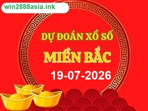 Soi cầu XSMB Win2888 19-07-2026 Dự đoán cầu lô miền bắc chủ nhật