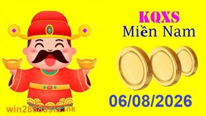 Soi cầu XSMN Win2888 06-08-2026 Dự đoán cầu lô miền nam thứ 5