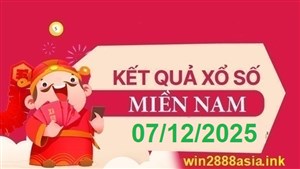 Soi cầu XSMN Win2888 07-12-2025 Chốt số Cầu Lô Miền Nam chủ nhật