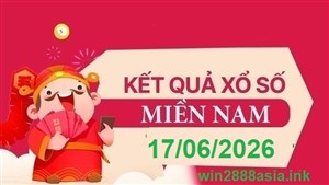 Soi cầu XSMN 17-06-2026 Win2888 Dự đoán cầu lô miền nam thứ 4