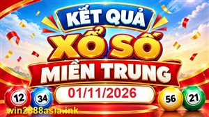 Soi cầu XSMT 01-11-2026 Win2888 Chốt số Dàn Đề Miền Trung chủ nhật 