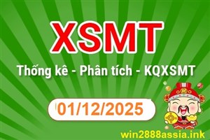Soi cầu XSMT 01-12-2025 Win2888 Dự đoán xổ số miền trung thứ 2