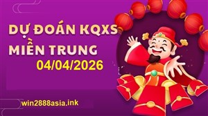 Soi cầu XSMT 04-04-2026 Win2888 Chốt số cầu lô miền trung thứ 7