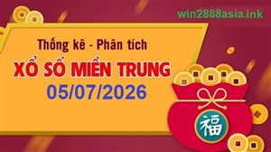 Soi cầu XSMT 05-07-2026 Win2888 Dự đoán cầu lô miền trung chủ nhật
