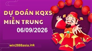 Soi cầu XSMT 06-09-2026 Win2888 Chốt số lô đề miền trung chủ nhật