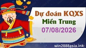 Soi cầu XSMT 07-08-2026 Win2888 Dự đoán Xổ Số Miền Trung thứ 6
