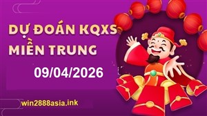 Soi cầu XSMT 09-04-2026 Win2888 Chốt số Lô đề Miền Trung thứ 5