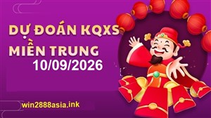 Soi cầu XSMT 10-09-2026 Win2888 Chốt số lô đề miền trung thứ 5