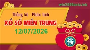 Soi cầu XSMT 12-07-2026 Win2888 Dự đoán cầu lô miền trung chủ nhật