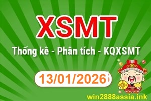Soi cầu XSMT 13-01-2026 Win2888 Dự đoán Xổ Số Miền Trung thứ 3
