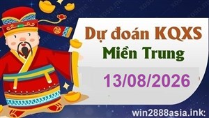 Soi cầu XSMT 13-08-2026 Win2888 Chốt số dàn đề miền trung thứ 5