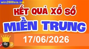 Soi cầu XSMT 17-06-2026 Win2888 Dự đoán Xổ Số Miền Trung VIP thứ 4