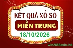 Soi cầu XSMT 18-10-2026 Win2888 Dự đoán cầu lô miền trung chủ nhật