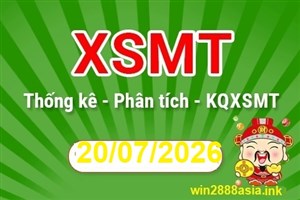 Soi cầu XSMT 20-07-2026 Win2888 Dự đoán Xổ số Miền Trung thứ 2