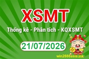Soi cầu XSMT 21-07-2026 Win2888 Dự đoán cầu lô Miền Trung thứ 3