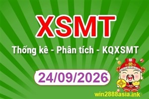 Soi cầu XSMT 24-09-2026 Win2888 Dự đoán Dàn Đề Miền Trung thứ 5