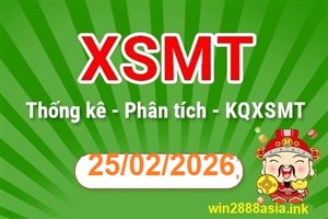 Soi cầu XSMT 25-02-2026 Win2888 Dự đoán Xổ Số Miền Trung thứ 4