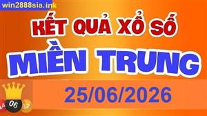Soi cầu XSMT 25-06-2026 Win2888 Dự đoán Dàn Đề Miền Trung thứ 5
