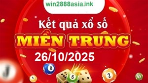 Soi cầu XSMT 26-10-2025 Win2888 Dự đoán cầu lô miền trung chủ nhật