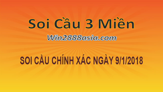 SOI CẦU XSMB TÌM BẠCH THỦ LÔ NGÀY 9/1/2018